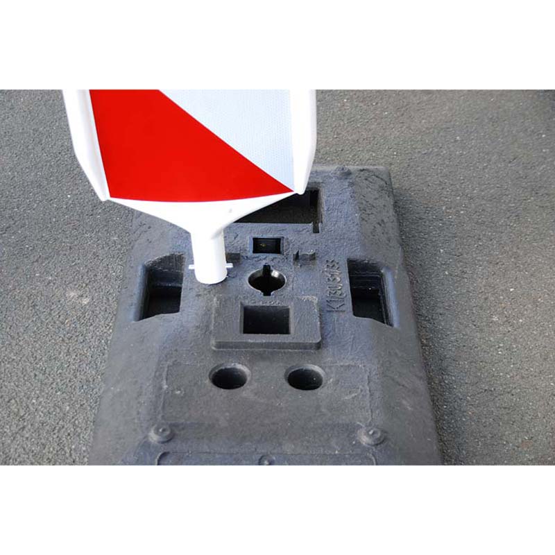 TL-Bakenfußplatte D300M | mit TL-Sicherheitsbake D605SD