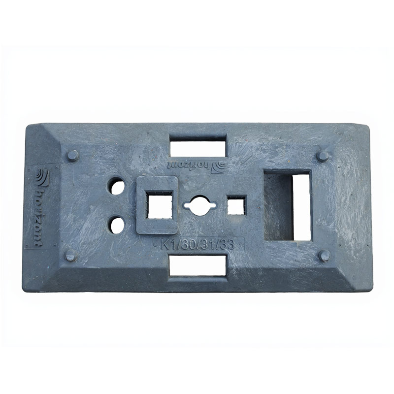 TL-Bakenfußplatte D300M | Draufsicht