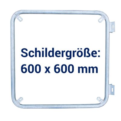 Ausleger-Rohrrahmen quadratisch 600 x 600 mm