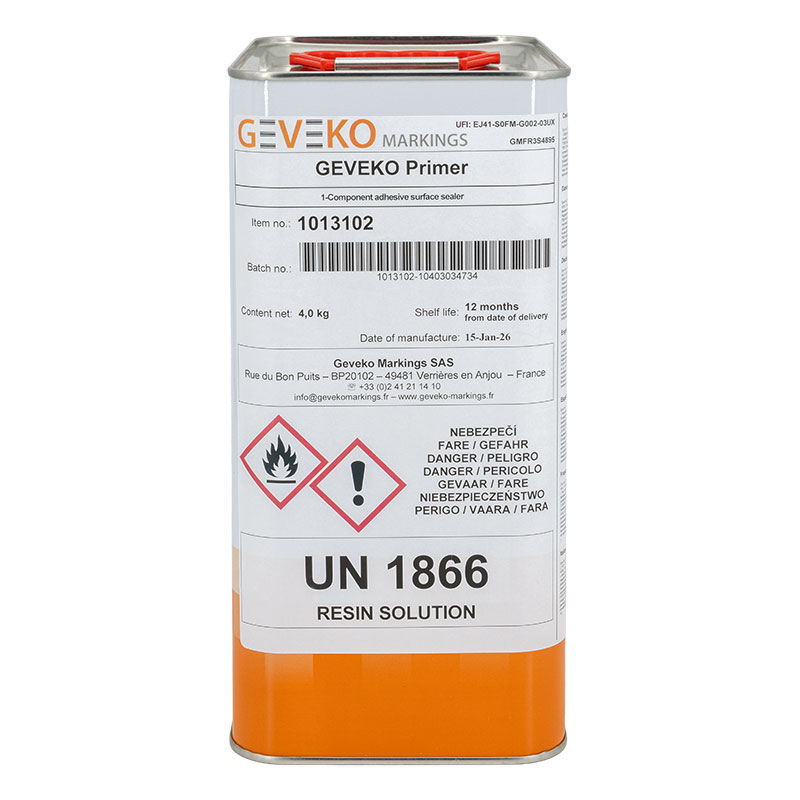 Geveko-Primer 4 Kg | Label