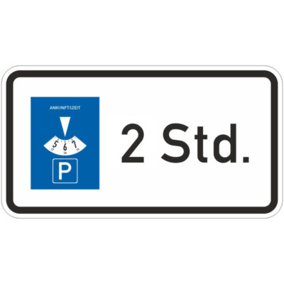Verkehrszeichen 1040-32 Parkscheibe … Stunden | gemäß StVO