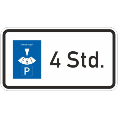Verkehrszeichen 1040-32 Parkscheibe … Stunden | gemäß StVO