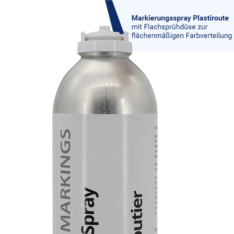 Mit Flachstrahldüse
