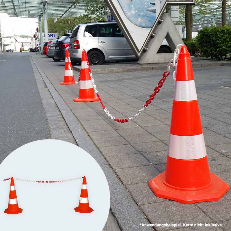 Leitkegel EcoLINE | Anwendungsbeispiel mit Kette
