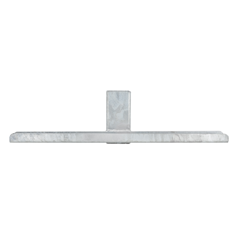Schilderhalter für Vierkantrohr 60 x 60 mm | Frontalansicht