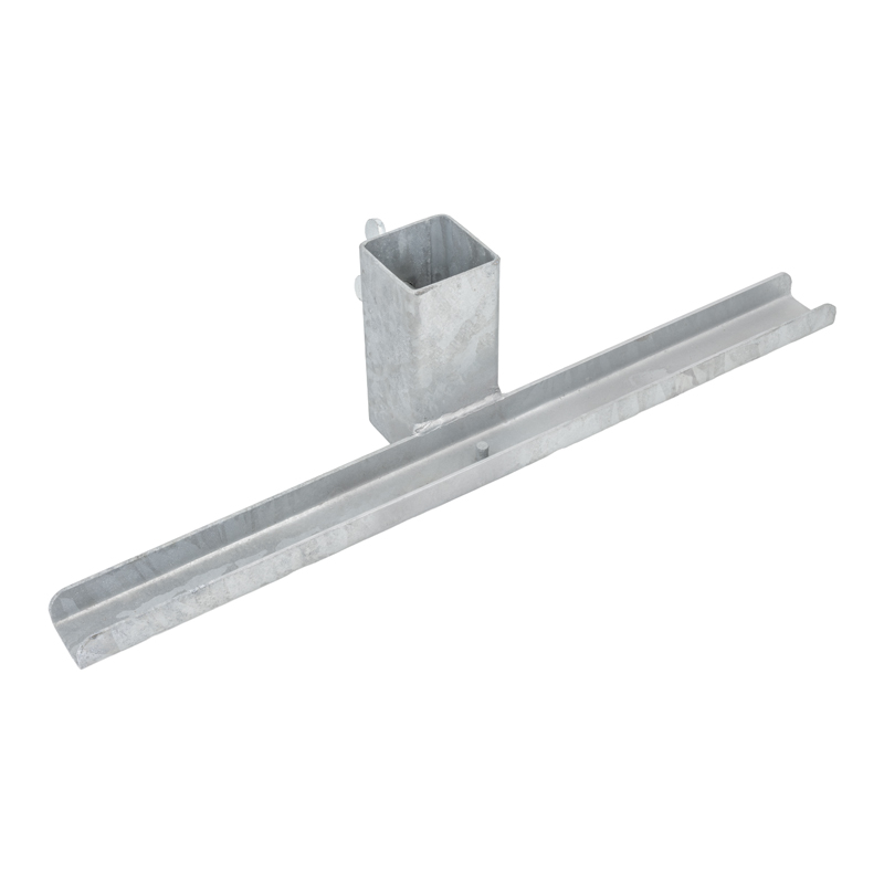 Schilderhalter für Vierkantrohr 60 x 60 mm | Schrägansicht