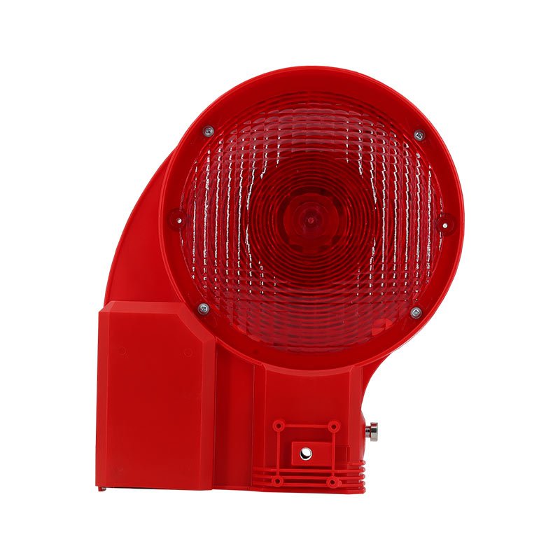Rückseite mit rotem Lichtaustritt