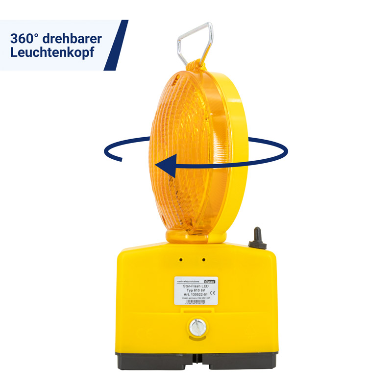 Nissen Blitzleuchte Star-Flash LED 610 | Drehbarer Leuchtenkopf
