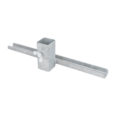 Schilderhalter für Vierkantrohr 60 x 60 mm | Rückseite