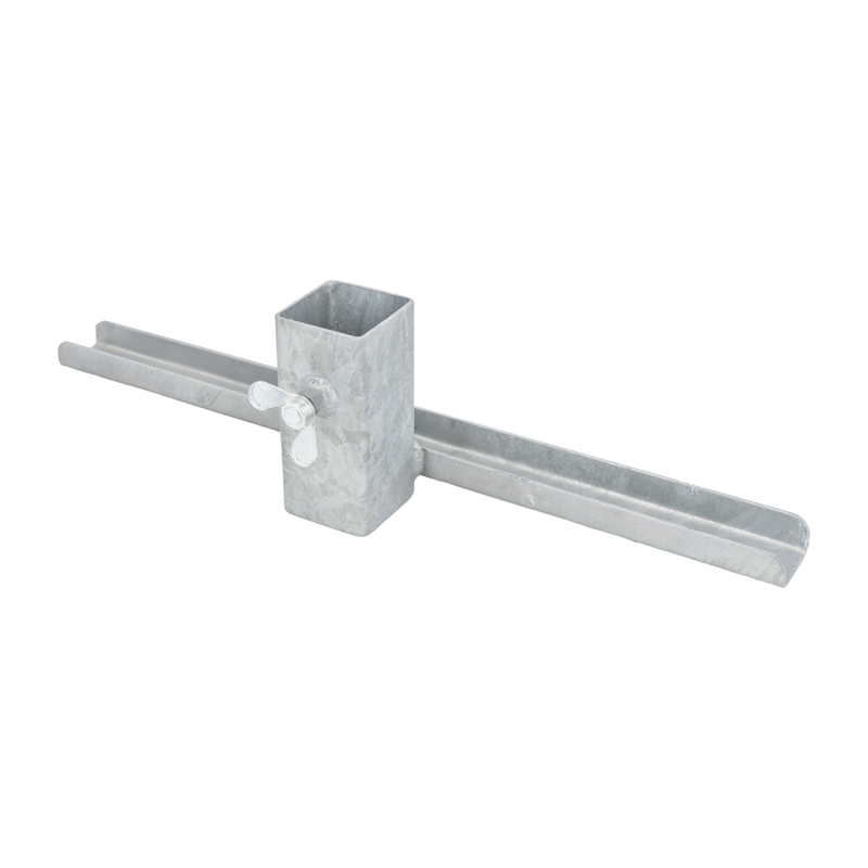 Schilderhalter für Vierkantrohr 60 x 60 mm | Rückseite
