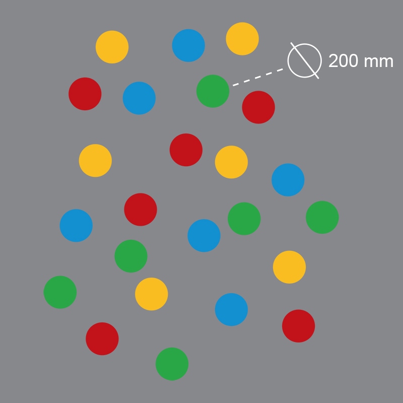 DecoMark™ Twister-Punkte | verschiedene Farben