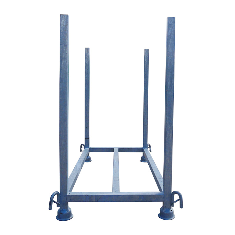 Stapelpalette für 30 Fußplatten Serie 50380 | Frontansicht