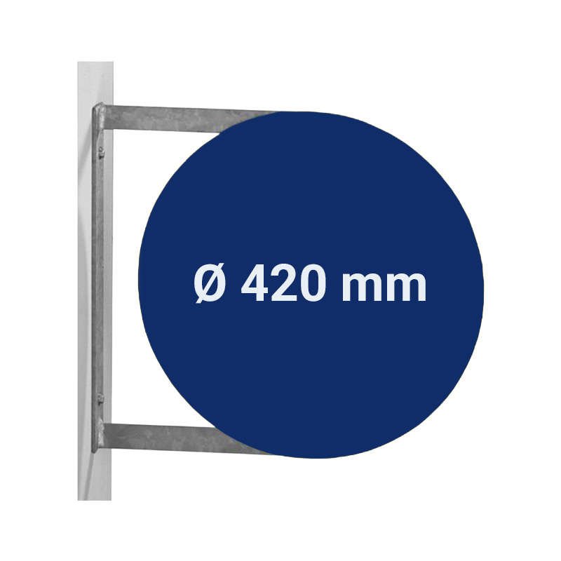 Wandhalterung für Verkehrszeichen | Schild Durchmesser 420 mm