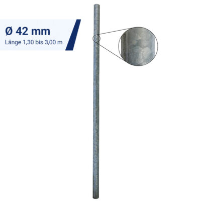 Schaftrohre aus Stahl Ø 42 mm