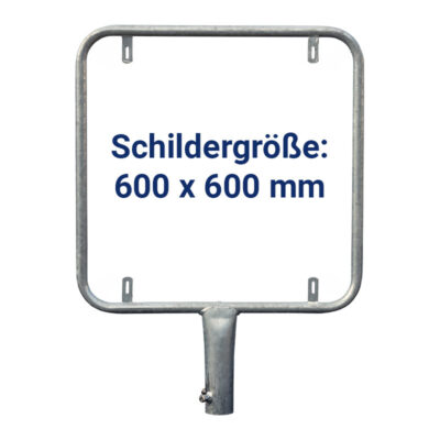 Aufsatzrohrrahmen quadratisch 600 x 600 mm