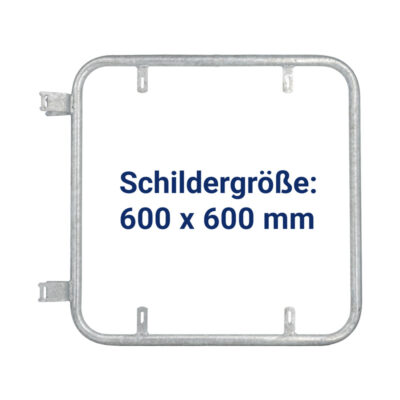 Ausleger-Rohrrahmen quadratisch 600 x 600 mm