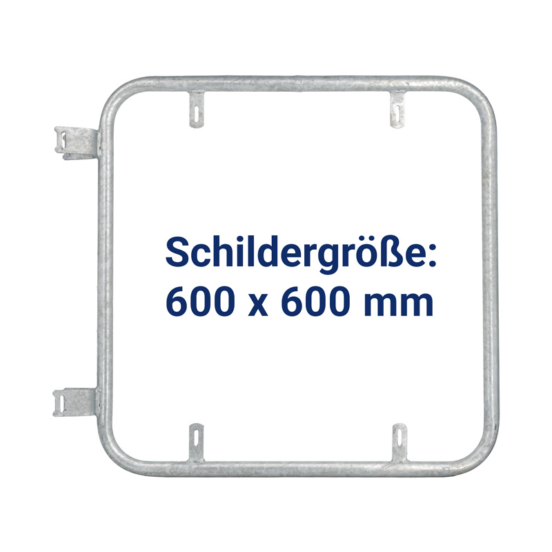 Ausleger-Rohrrahmen quadratisch 600 x 600 mm