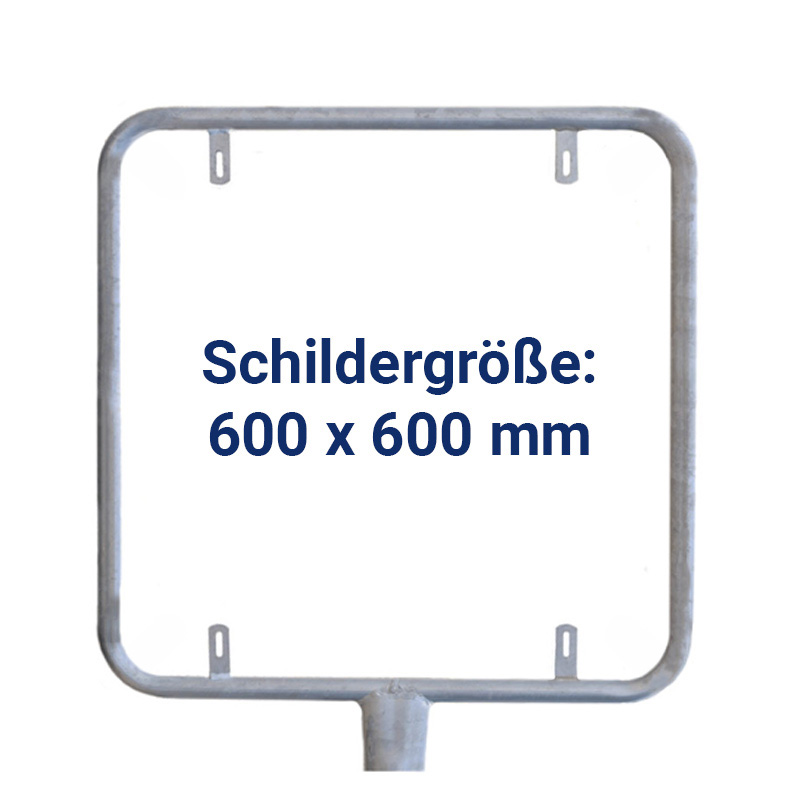 Rohrrahmen quadratisch 600 x 600 mm