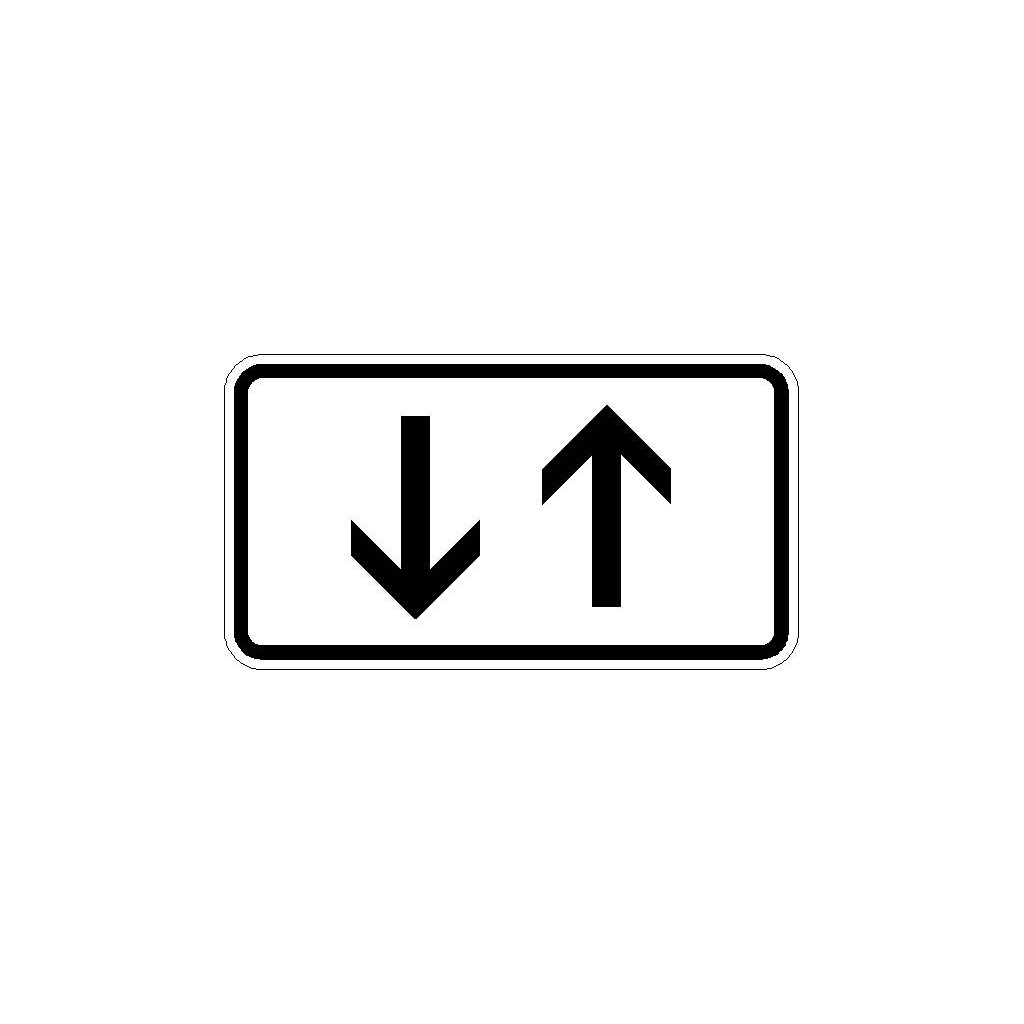 Verkehrszeichen 1000 31 Beide Richtungen Zwei Gegengerichtete Senkrechte Pfeile