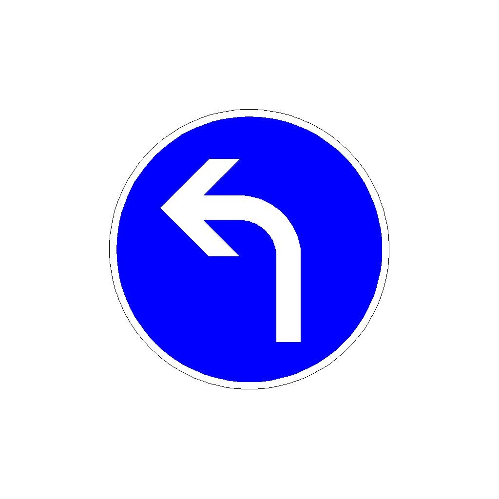 Verkehrszeichen 20910 Fahrtrichtung links
