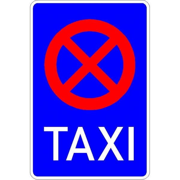 Was Gilt Bei Diesem Verkehrszeichen Taxi VZ 229, gem. der StVO und des VzKats, mit RAL und CE Zeichen